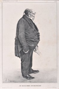 Artwork by Honore Daumier Charivari dates from 1833: Serie Celebrites de la Caricature 