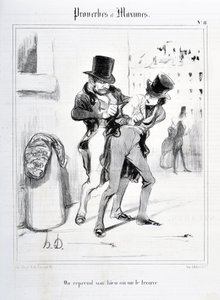 Artwork by Honore Daumier. Series 
