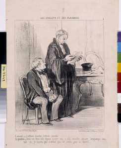 Artwork by Honore Daumier. Series 