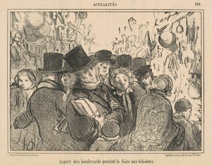 Aspect of the Boulevards During the Trinket Fair by Honoré Daumier