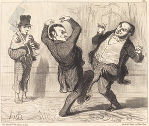 Attached by their grandeur to the banks of the Seine... by Honoré Daumier