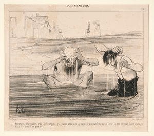 Attention, Gargouillet, v by Honoré Daumier