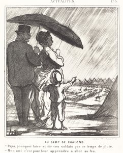 Au Camp de Chalons by Honoré Daumier