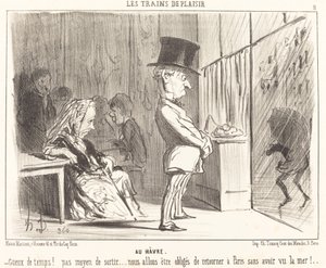 At Le Havre by Honoré Daumier