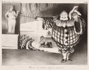 Lower the Curtain, The Farce is Played (from: La Caricature no. 201, 11.09.1834). 1834