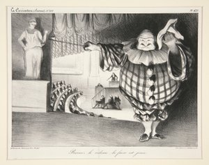 Lower the Curtain, the Farce is Over, pl. 421 from the journal La Caricature no. 201