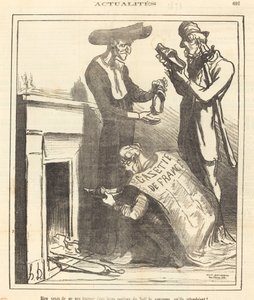 Very Annoyed Not to Find... the Crown... by Honoré Daumier