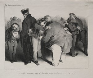 Caricature, plate 439: We are all honest men, so let us embrace and be done with it