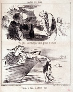 Cartoon about Gastronomic Abuse. Series 