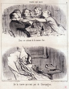 Cartoon about gastronomic abuse. Series 