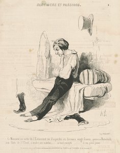 This Gentleman, Leaving the Tavern by Honoré Daumier