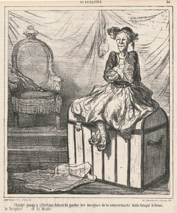 Charged with Guarding the Insignia of Sovereignty by Honoré Daumier