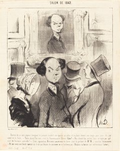 Delighted to See Himself Exposed... by Honoré Daumier