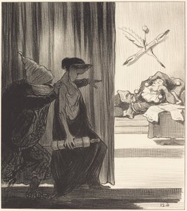 Clytemnestra Pushed by Mimi Veron... by Honoré Daumier