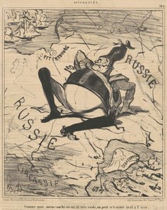 As for ... on a very large bed ... by Honoré Daumier