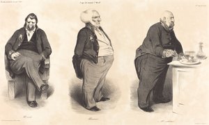 Comte Portalis - Duc de Bassano - Comte de Montlosier by Honoré Daumier
