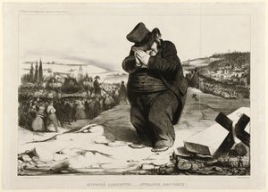 Crushed Lafayette!... Trapped, Old Fellow! 1834 by Honoré Daumier