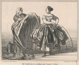 On the Usefulness of the Crinoline to Defraud the Octroi by Honoré Daumier