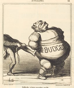 Difficult to Appear Slim by Honoré Daumier