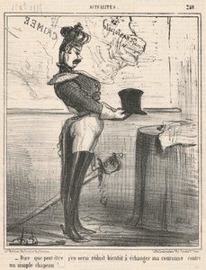 To Think That Perhaps I Will Be Reduced... by Honoré Daumier