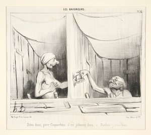 Say, Father Coquardeau, He is Pretty Fresh by Honoré Daumier