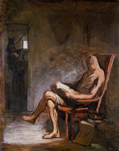 Don Quixote reading, 1865-67 by Honoré Daumier