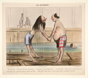 Ah hello! Nice to meet you by Honoré Daumier