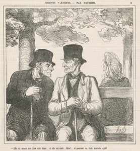 She Is Still Very Well, This Lady... by Honoré Daumier