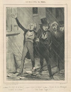 In Chorus. The sun is so beautiful... by Honoré Daumier