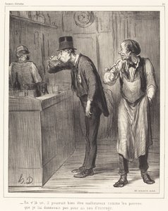 Here is one, he could be unhappy... by Honoré Daumier