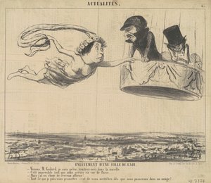 Abduction of a Daughter of the Air by Honoré Daumier