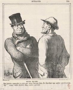 Between Bailiffs by Honoré Daumier