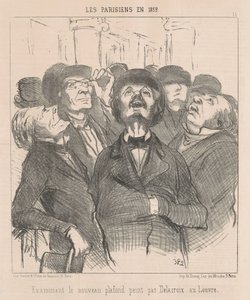Examining the New Ceiling... by Honoré Daumier