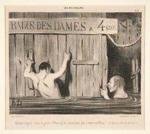 Excusez; Regard by Honoré Daumier