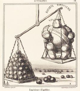 Experiment of Balance by Honoré Daumier
