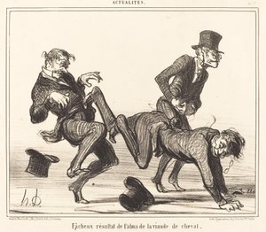 Unfortunate Result... of Horse Meat by Honoré Daumier