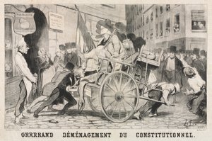 Great Removal of the Constitutional Establishment by Honoré Daumier