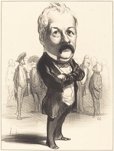 Gustave Sautayra by Honoré Daumier