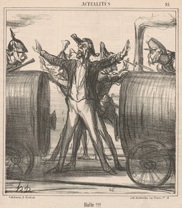 Halt!!! by Honoré Daumier
