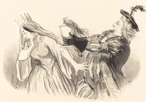 Hamlet by Honoré Daumier