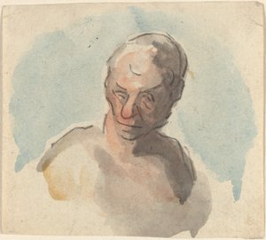 Head of a Man by Honoré Daumier