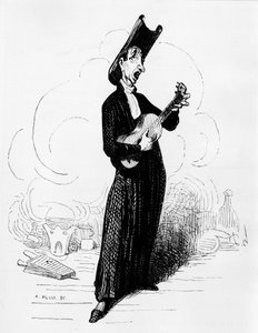 Humorous drawing of Mathieu Joseph Bonaventure Orfila (1787-1853)