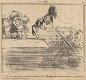 I must admit I just had a... by Honoré Daumier
