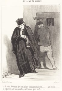 It appears... that my fellow is a great scoundrel... by Honoré Daumier