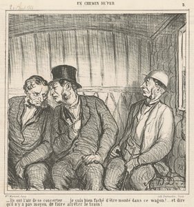 They seem to be consulting... by Honoré Daumier