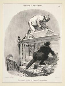 Inconvenient to Ask for Repairs from the Owner, from Tenants and Owners by Honoré Daumier