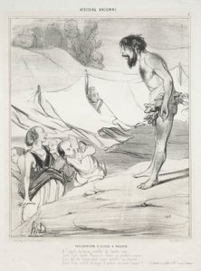 Introduction of Ulysses to Nausicaa by Honoré Daumier