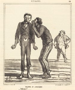 Ireland and Jamaica - Patience!... by Honoré Daumier