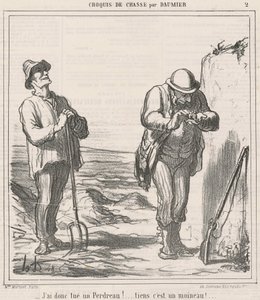 So I Killed a Partridge! by Honoré Daumier