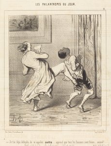 I Already Told You Not to Call Me Master... by Honoré Daumier